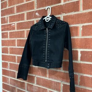 Studded Black Women's Jacket